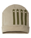 CAP AMERICA USA-Made Patriotic Cuffed Beanie CAP AMERICA