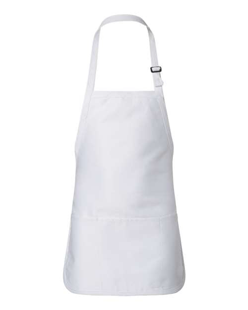 Q-Tees Full-Length Apron with Pouch Pocket