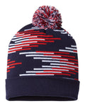 CAP AMERICA USA-Made Bar Beanie CAP AMERICA