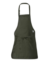 Q-Tees Full-Length Apron with Pouch Pocket Unisex Accessories Aprons