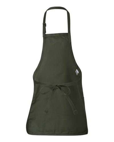 Q-Tees Full-Length Apron with Pouch Pocket