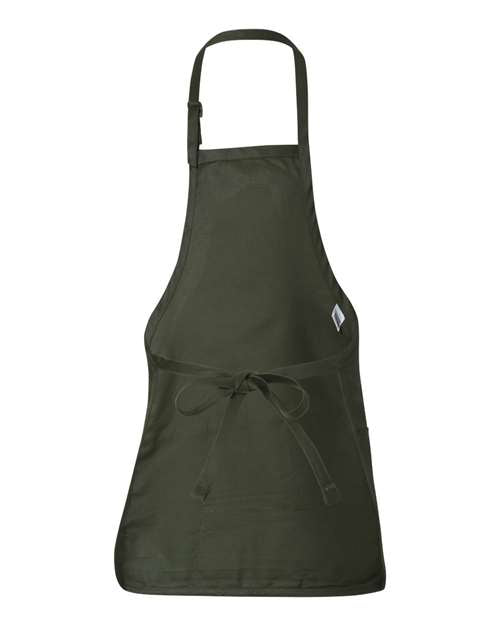 Q-Tees Full-Length Apron with Pouch Pocket