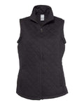 J. America Women's Quilted Full-Zip Vest J. America