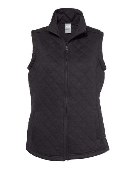 J. America Women's Quilted Full-Zip Vest J. America