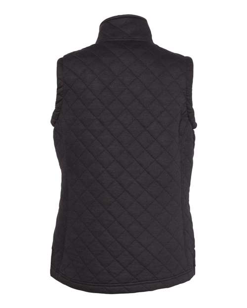 J. America Women's Quilted Full-Zip Vest J. America
