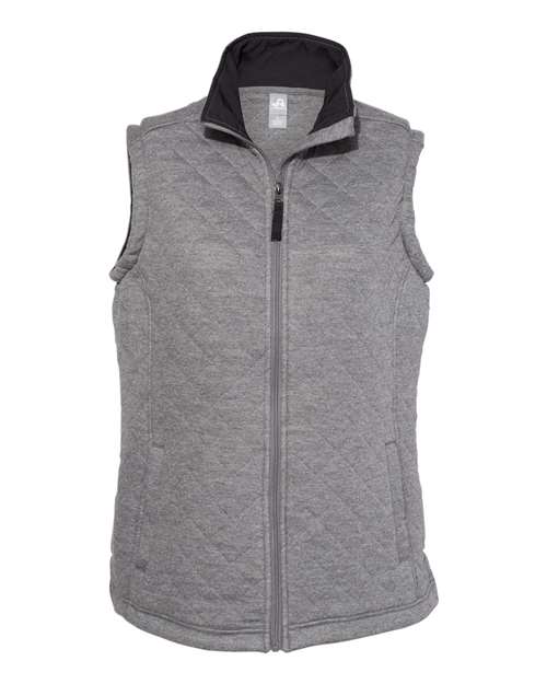 J. America Women's Quilted Full-Zip Vest J. America