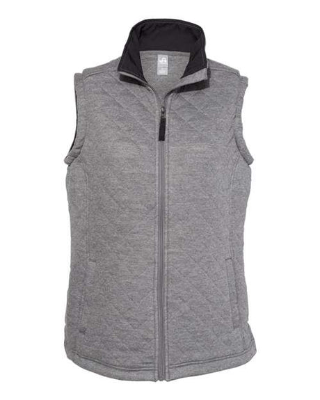 J. America Women's Quilted Full-Zip Vest J. America