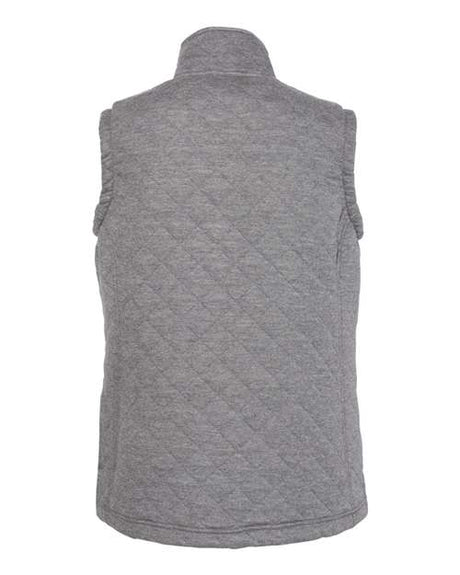 J. America Women's Quilted Full-Zip Vest J. America