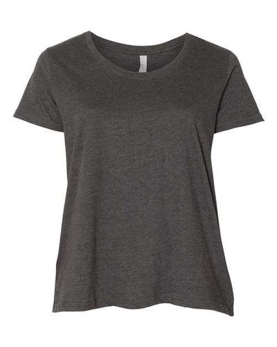 LAT Curvy Collection Women's Scoop Neck Premium Jersey Tee