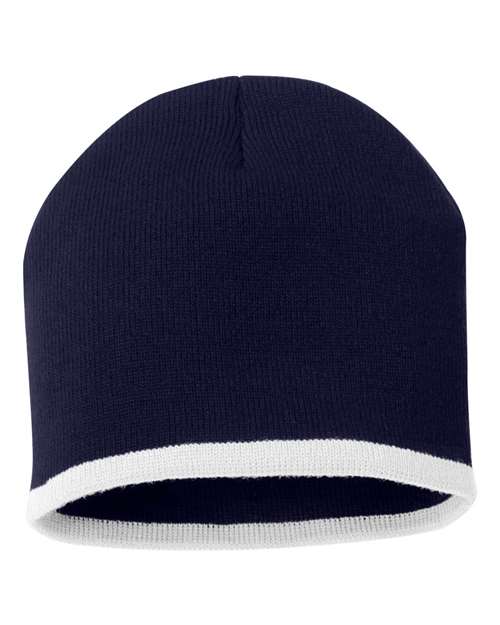 Sportsman 8" Bottom-Striped Knit Beanie