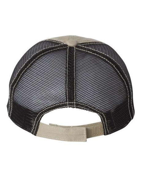 Mega Cap Washed Twill Trucker Cap Mega Cap