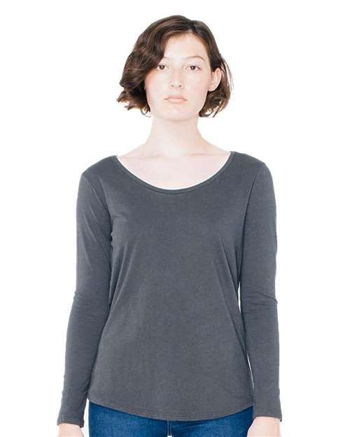 American Apparel Women's Ultra Wash Long Sleeve Tee American Apparel