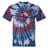 Dyenomite Men's Multi-Color Cut-Spiral Short Sleeve T-Shirt Dyenomite