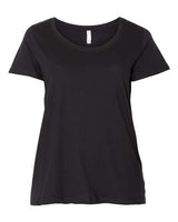LAT Curvy Collection Women's Scoop Neck Premium Jersey Tee LAT