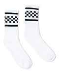 SOCCO USA-Made Checkered Crew Socks SOCCO