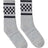 SOCCO USA-Made Checkered Crew Socks SOCCO
