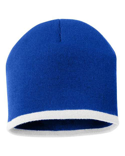 Sportsman 8" Bottom-Striped Knit Beanie