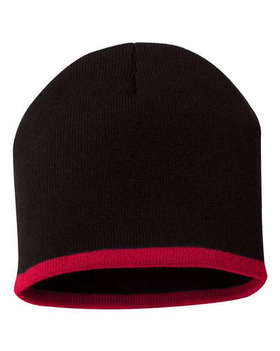 Sportsman 8" Bottom-Striped Knit Beanie