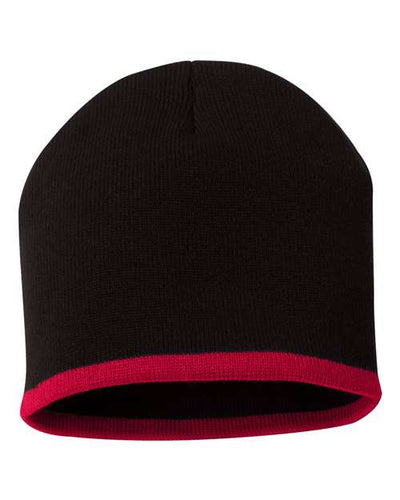 Sportsman 8" Bottom-Striped Knit Beanie