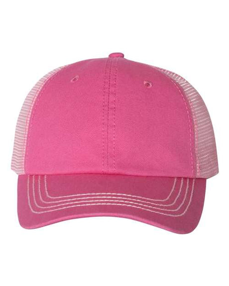Mega Cap Washed Twill Trucker Cap Mega Cap