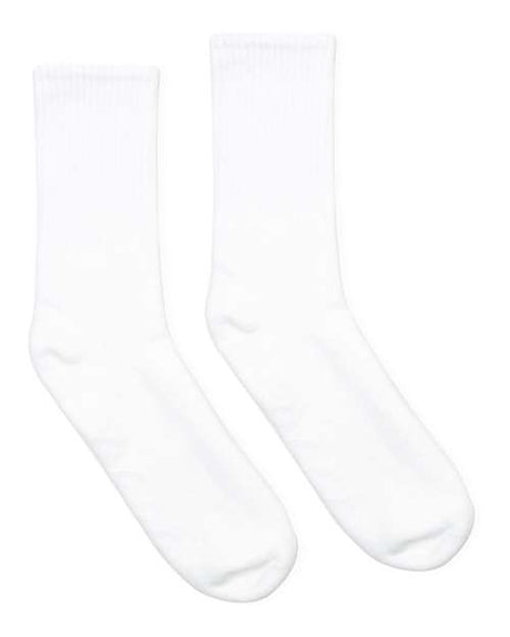 SOCCO USA-Made Solid Crew Socks SOCCO