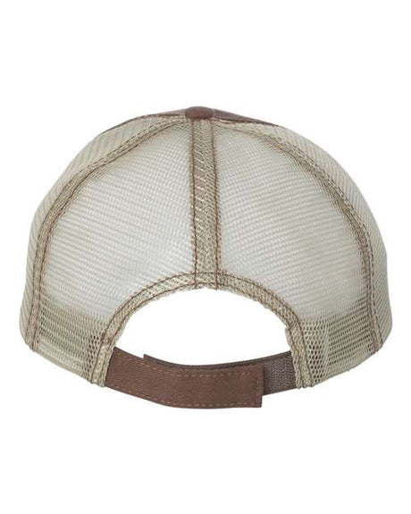 Mega Cap Washed Twill Trucker Cap Mega Cap