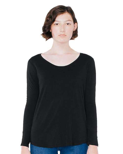 American Apparel Women's Ultra Wash Long Sleeve Tee American Apparel