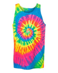 Dyenomite Unisex Multi-Color Spiral Tank Top Dyenomite