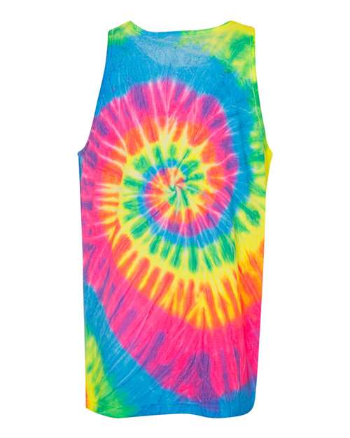Dyenomite Unisex Multi-Color Spiral Tank Top Dyenomite