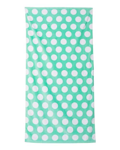 Carmel Towel Company Polka Dot Velour Beach Towel
