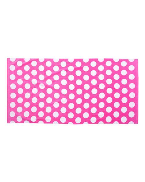 Carmel Towel Company Polka Dot Velour Beach Towel