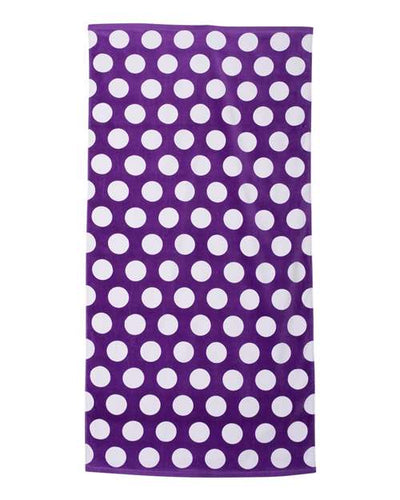 Carmel Towel Company Polka Dot Velour Beach Towel