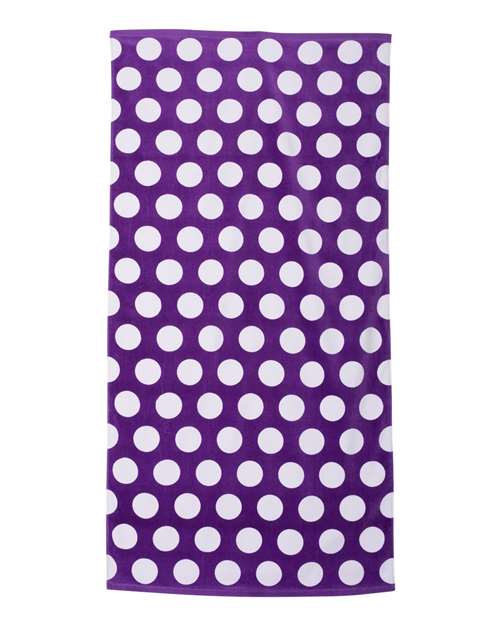 Carmel Towel Company Polka Dot Velour Beach Towel