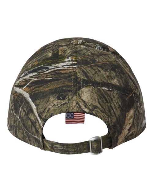 Outdoor Cap Camo with Flag Visor Cap