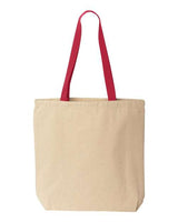 Liberty Bags Natural Tote with Contrast-Color Handles Liberty Bags