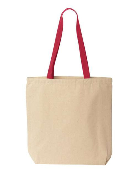 Liberty Bags Natural Tote with Contrast-Color Handles Liberty Bags