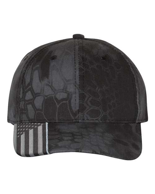 Outdoor Cap Camo with Flag Visor Cap