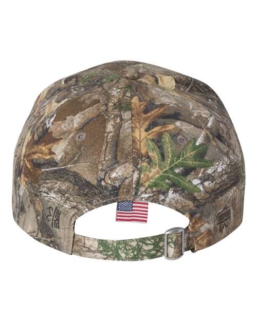 Outdoor Cap Camo with Flag Visor Cap