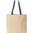 Liberty Bags Natural Tote with Contrast-Color Handles Liberty Bags