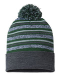 CAP AMERICA USA-Made Striped Beanie CAP AMERICA
