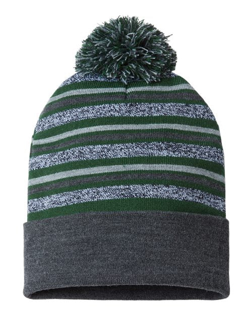 CAP AMERICA USA-Made Striped Beanie CAP AMERICA