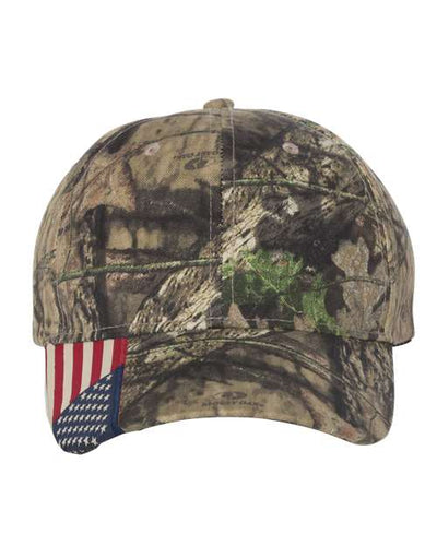 Outdoor Cap Camo with Flag Visor Cap
