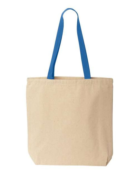 Liberty Bags Natural Tote with Contrast-Color Handles Liberty Bags