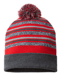 CAP AMERICA USA-Made Striped Beanie CAP AMERICA