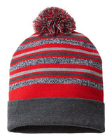 CAP AMERICA USA-Made Striped Beanie CAP AMERICA
