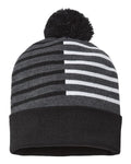 CAP AMERICA USA-Made Half Color Beanie CAP AMERICA