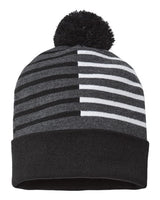 CAP AMERICA USA-Made Half Color Beanie CAP AMERICA