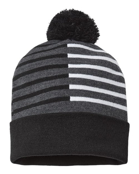 CAP AMERICA USA-Made Half Color Beanie CAP AMERICA
