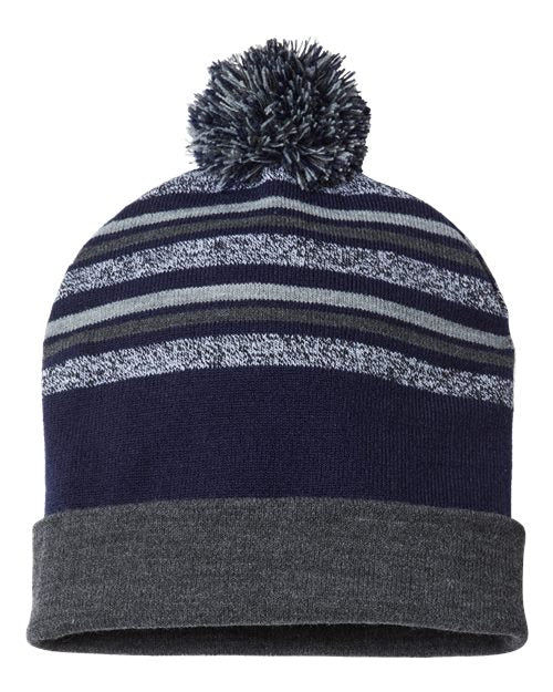 CAP AMERICA USA-Made Striped Beanie CAP AMERICA