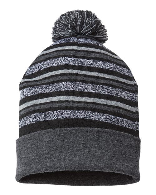 CAP AMERICA USA-Made Striped Beanie CAP AMERICA
